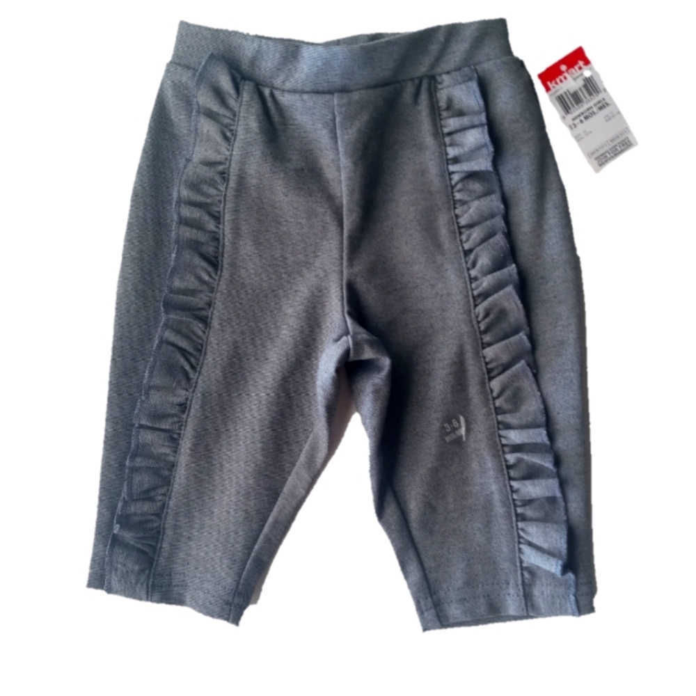 🎉 Little Wonders Baby Girls' Bottoms Size 3-6 months Dark grey color